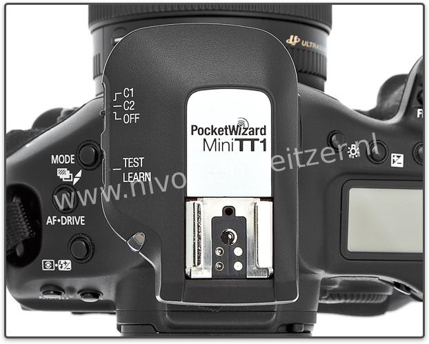 POCKETWIZARD MiniTT1 Canon EX flits Maximum bereik: 240 meter(CR2450)