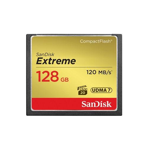 SANDISK CompactFlash 128GB Extreme [speed up to: 120MB/s read - 85MB/s write - UDMA-7]