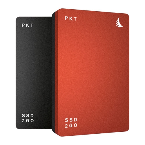 ANGELBIRD SSD2go PKT 256GB red (write 460MB/s) PKTU31-256EK,  inc.Type-A to Type-C & Type-C to Type-C kabel, mobiele SSD-schijf met USB 3.1 Gen2