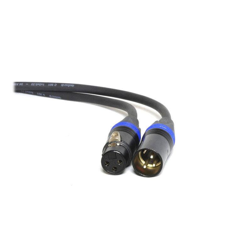 PEPPERCABLE 106627 CAY5 - kabel [XLR Neutrik® male > Jack 3,5mm stereo male haaks], 40cm