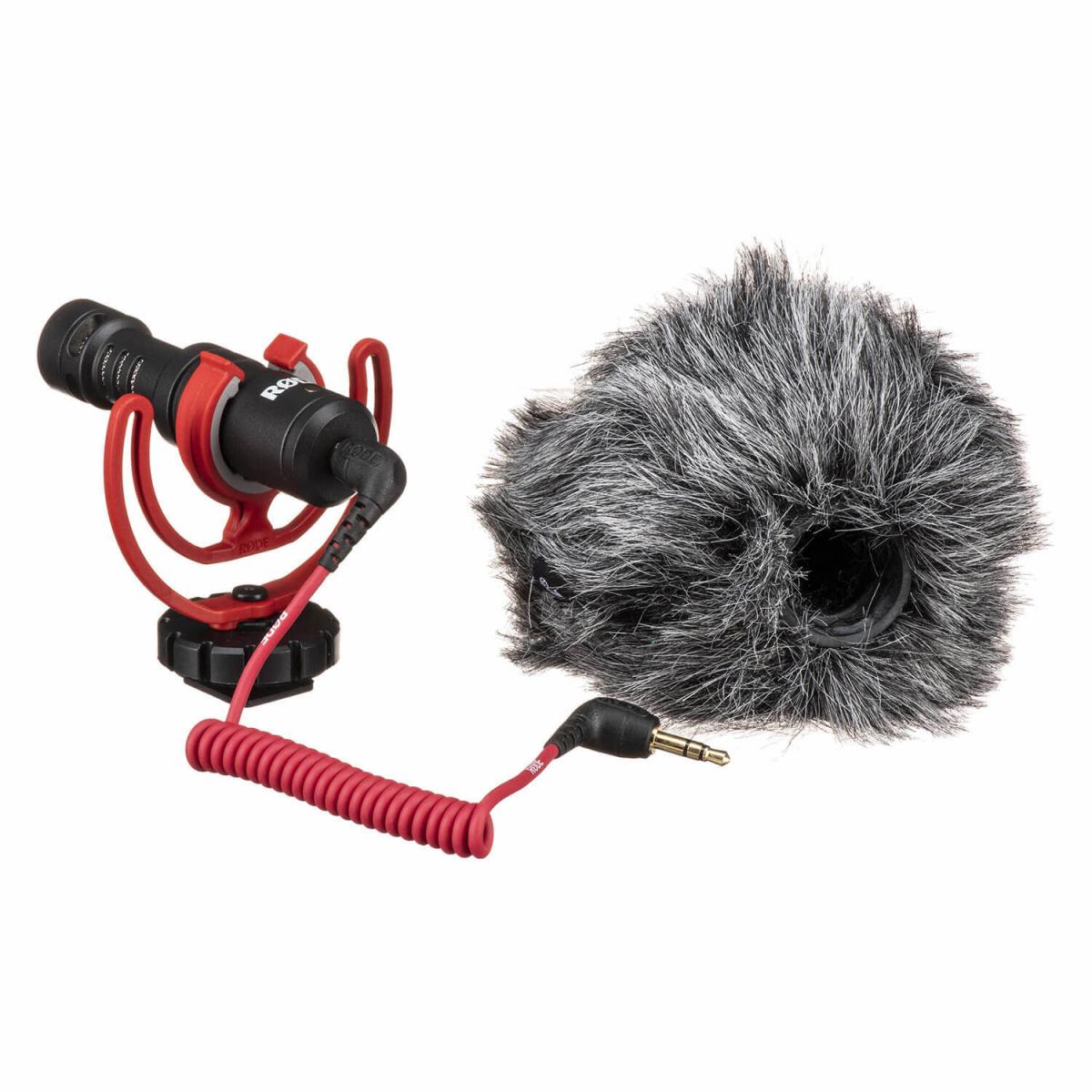 RODE 105559 VideoMicro - compact on-camera microphone with Rycote Lyre shock mount