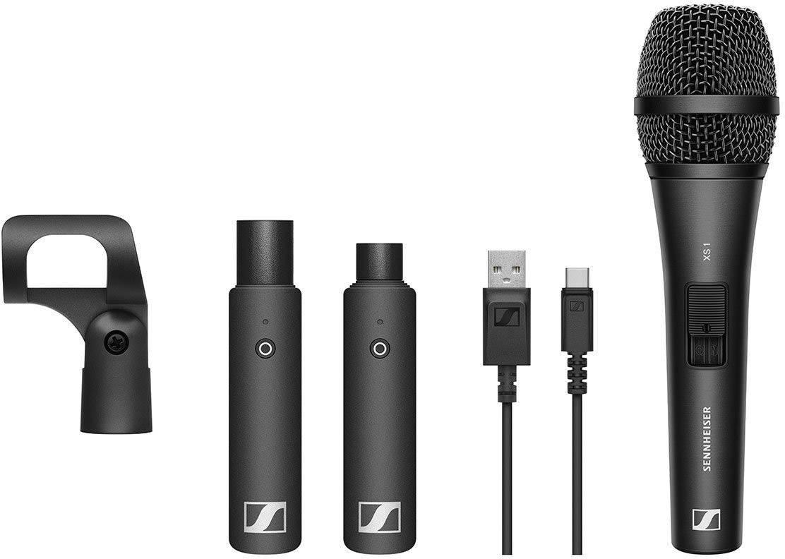 lobby hoofd hond SENNHEISER 508484 XSW-D Vocal set [XS1 microfoon, XLR female TX, XLR male  RX, Mic Clip]