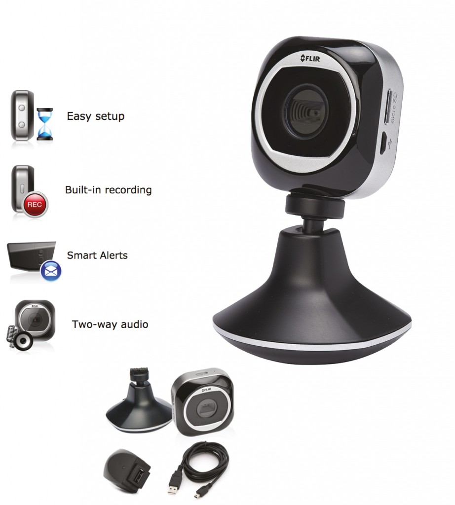 FLIR FX Indoor Home Monitoring Camera, Flir FX Indoor Home Monitoring Camera FXV101-H