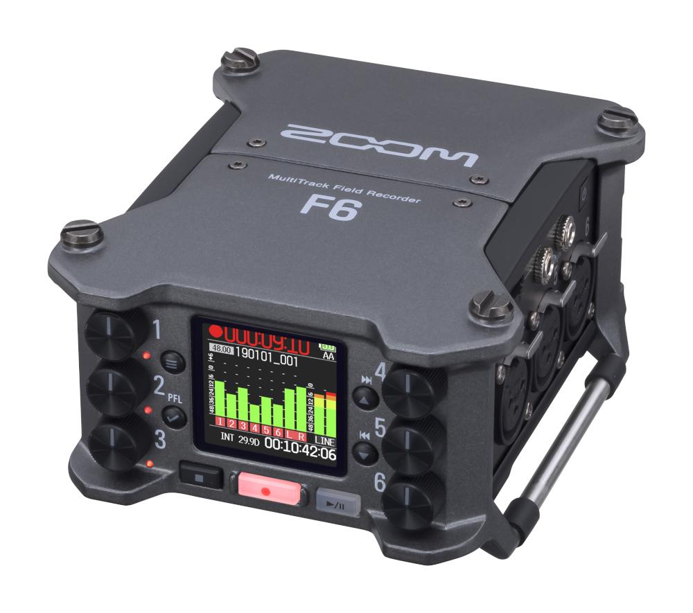 ZOOM 10004762 F6 MultiTrack field recorder [6-channel/14-track] [incl. camera mount adapter]