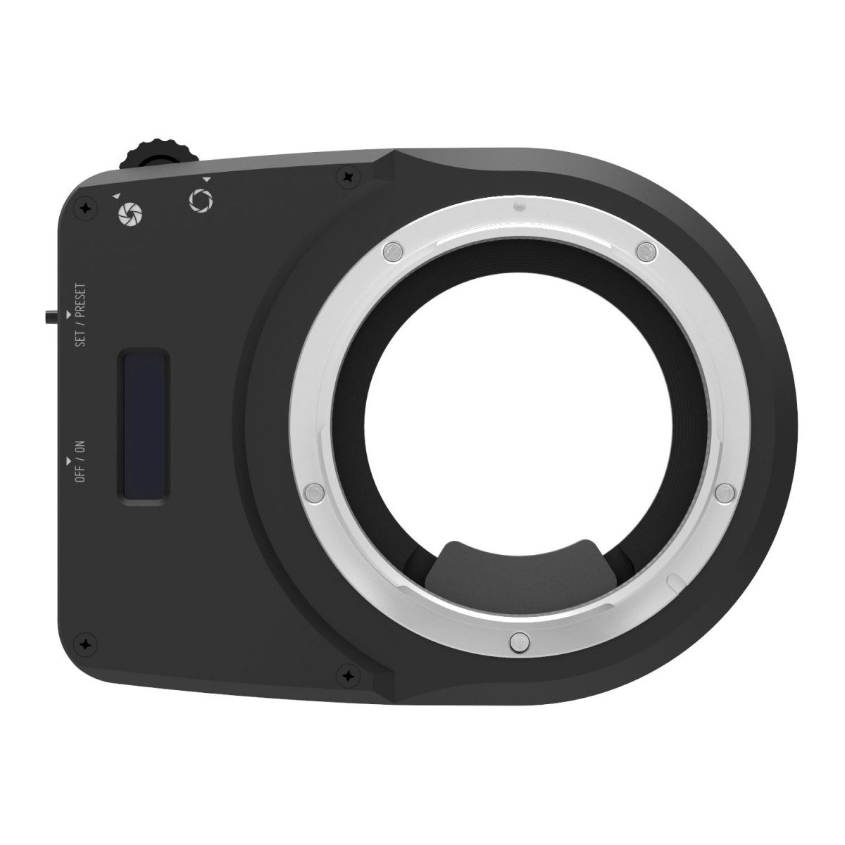 CAMBO CA-GFX adapter met electronische diafragmasturing, om Canon EF lenzen te gebruiken op de Fuji GFX bodies
