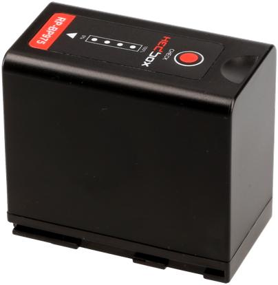 HEDBOX REDPRO HB105347 RP-BP975 (Canon) High-Capacity, Lithium-Ion Battery pack 7.4V DC, 6600 mAh, 48.8 Wh, 4 LED Power Meter