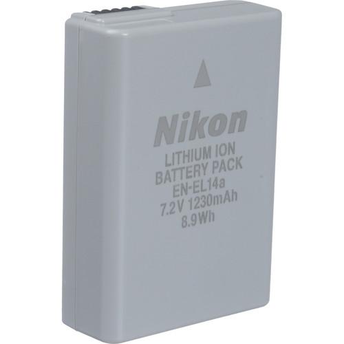 Skalk Bijwerken schedel NIKON EN-EL14a accu [7.2V/1230mAh/8.9Wh] [Nikon Df/P7000/ D3100/D3200/D3300/ D3400/D5600/D5100/D5200]