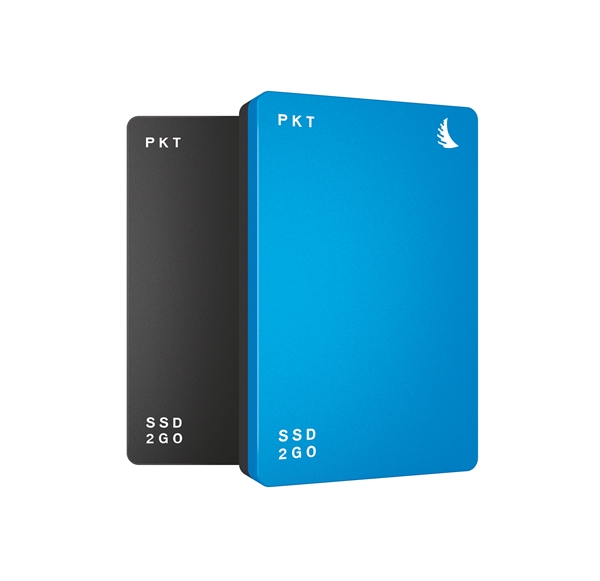 ANGELBIRD SSD2go PKT 1TB blue (write 460MB/s) PKTU31-1000BK,  inc.Type-A to Type-C & Type-C to Type-C kabel, mobiele SSD-schijf met USB 3.1 Gen2