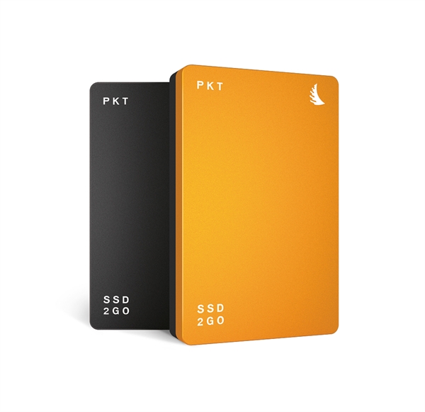 ANGELBIRD SSD2go PKT 1TB orange (write 460MB/s) PKTU31-1000OK,  inc.Type-A to Type-C & Type-C to Type-C kabel, mobiele SSD-schijf met USB 3.1 Gen2