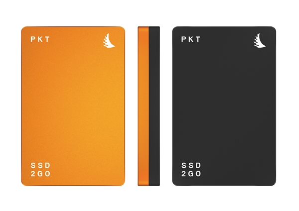 ANGELBIRD SSD2go PKT 1TB orange (write 460MB/s) PKTU31-1000OK,  inc.Type-A to Type-C & Type-C to Type-C kabel, mobiele SSD-schijf met USB 3.1 Gen2