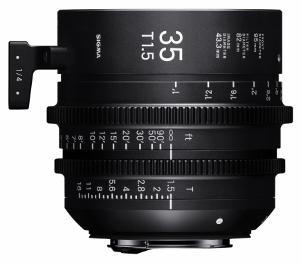 SIGMA Cine 35mm/T1.5 Full Fr. High Speed Prime lens [E-mount] E95 FF F/VE (Meter) - 0085126933937