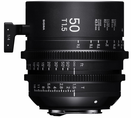 SIGMA Cine 50mm/T1.5 Full Fr. High Speed Prime lens [PL-mount] E95 FF F/AP (Meter) - 0085126933777